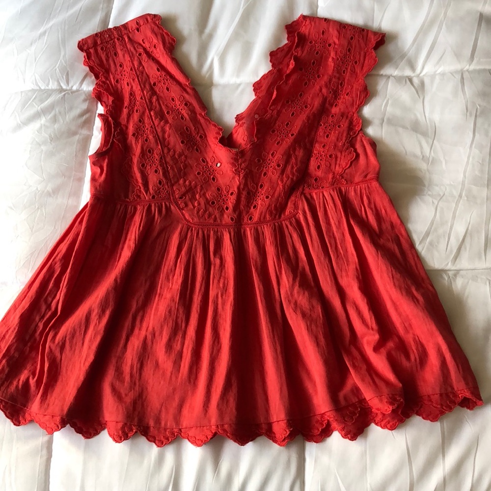 Lucky Brand Eyelet Top